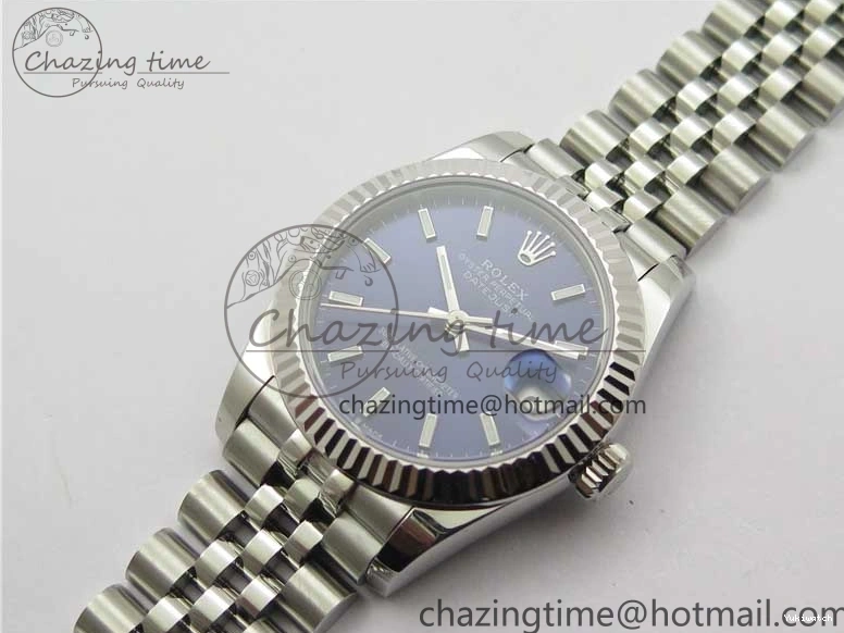 Best SS Blue Dial Marker Jubilee BP 31mm Maker Datejust 278271 Bracelet on Sticks Edition 0827